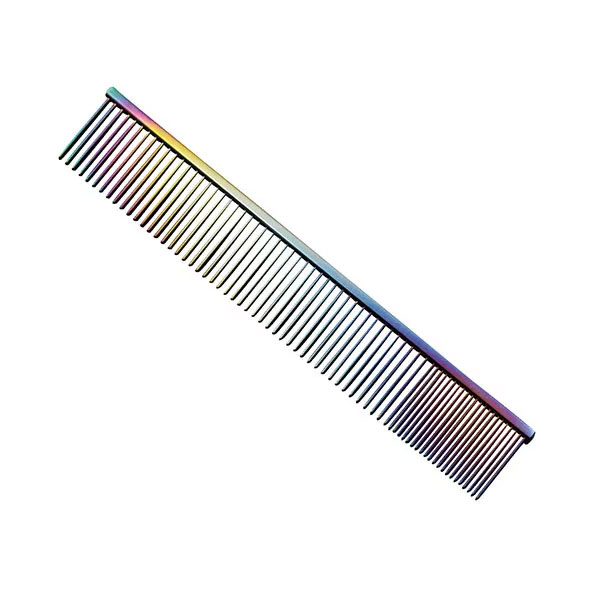 Sisir Dandan Lurus Panjang Berlapis Titanium Warna